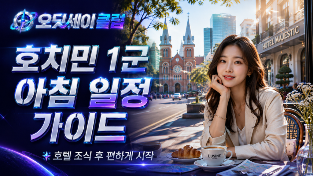 호치민 1군 아침 일정 가이드｜호텔 조식 후 오전 3시간 알차게 보내는 방법