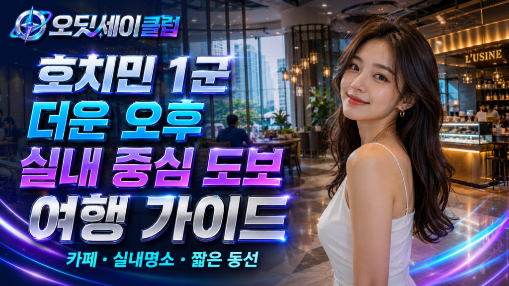 호치민 1군 오후 실내 중심 도보 여행 가이드