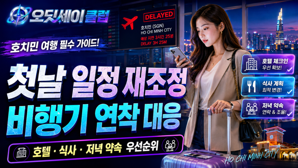 호치민 비행기 연착
