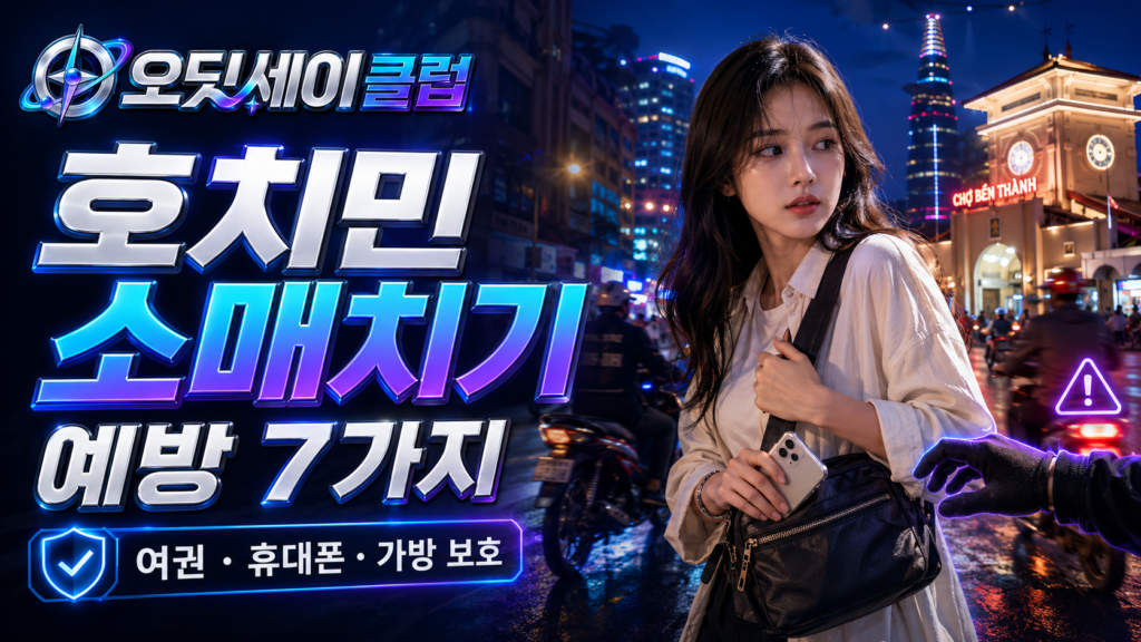 호치민 소매치기 예방 7가지|여권·휴대폰·가방 지키는 2026 여행 가이드